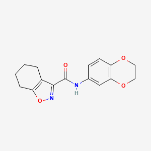 N-(2,3-dihydro-1,4-benzodioxin-6-yl)-4,5,6,7-tetrahydro-1,2-benzoxazole-3-carboxamide