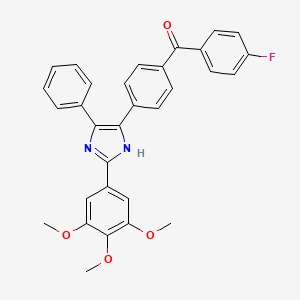 (4-fluorophenyl){4-[4-phenyl-2-(3,4,5-trimethoxyphenyl)-1H-imidazol-5-yl]phenyl}methanone