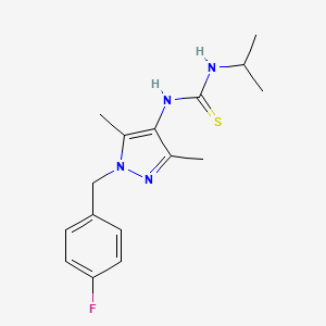 N-[1-(4-fluorobenzyl)-3,5-dimethyl-1H-pyrazol-4-yl]-N'-isopropylthiourea