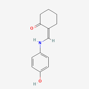 2-{[(4-hydroxyphenyl)amino]methylene}cyclohexanone