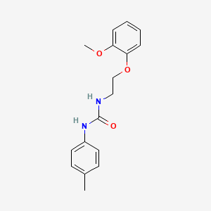 molecular formula C17H20N2O3 B4553769 N-[2-(2-methoxyphenoxy)ethyl]-N'-(4-methylphenyl)urea 