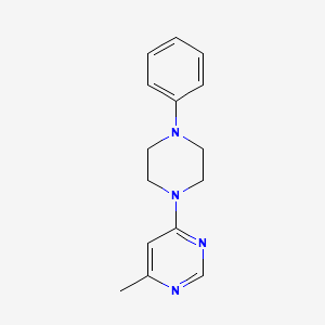 molecular formula C15H18N4 B4553781 4-methyl-6-(4-phenylpiperazin-1-yl)pyrimidine 