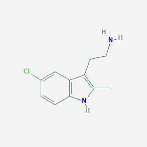 molecular formula C11H13ClN2 B045538 2-(5-氯-2-甲基-1H-吲哚-3-基)乙胺 CAS No. 1203-95-8