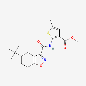 METHYL 2-({[5-(TERT-BUTYL)-4,5,6,7-TETRAHYDRO-1,2-BENZISOXAZOL-3-YL]CARBONYL}AMINO)-5-METHYL-3-THIOPHENECARBOXYLATE