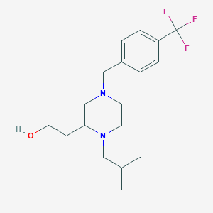 2-{1-isobutyl-4-[4-(trifluoromethyl)benzyl]-2-piperazinyl}ethanol