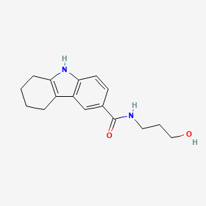 molecular formula C16H20N2O2 B4553890 N-(3-hydroxypropyl)-2,3,4,9-tetrahydro-1H-carbazole-6-carboxamide 