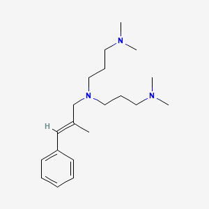 molecular formula C20H35N3 B4553955 N'-[3-(dimethylamino)propyl]-N,N-dimethyl-N'-[(E)-2-methyl-3-phenylprop-2-enyl]propane-1,3-diamine 