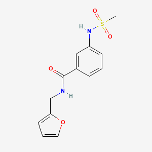 N-(2-furylmethyl)-3-[(methylsulfonyl)amino]benzamide