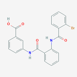 molecular formula C21H15BrN2O4 B4554013 3-({2-[(2-bromobenzoyl)amino]benzoyl}amino)benzoic acid 