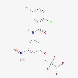 2,5-dichloro-N-[3-nitro-5-(2,2,3,3-tetrafluoropropoxy)phenyl]benzamide