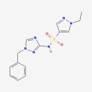 N~4~-(1-BENZYL-1H-1,2,4-TRIAZOL-3-YL)-1-ETHYL-1H-PYRAZOLE-4-SULFONAMIDE