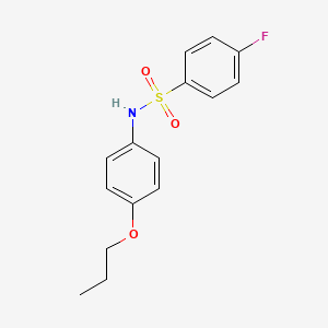 4-fluoro-N-(4-propoxyphenyl)benzenesulfonamide