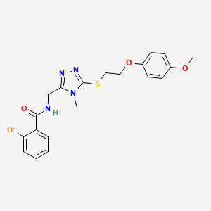 2-bromo-N-[(5-{[2-(4-methoxyphenoxy)ethyl]sulfanyl}-4-methyl-4H-1,2,4-triazol-3-yl)methyl]benzamide