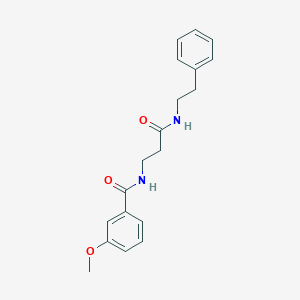 3-methoxy-N-{3-oxo-3-[(2-phenylethyl)amino]propyl}benzamide