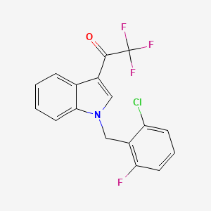 molecular formula C17H10ClF4NO B4554146 1-[1-(2-chloro-6-fluorobenzyl)-1H-indol-3-yl]-2,2,2-trifluoroethanone 