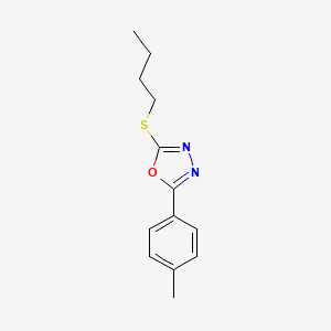 2-(butylthio)-5-(4-methylphenyl)-1,3,4-oxadiazole