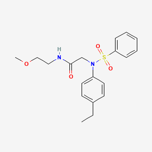 N~2~-(4-ethylphenyl)-N~1~-(2-methoxyethyl)-N~2~-(phenylsulfonyl)glycinamide