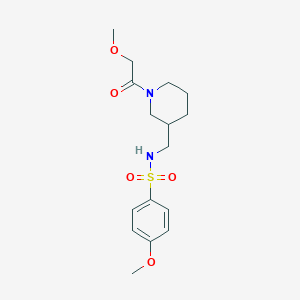 4-methoxy-N-{[1-(methoxyacetyl)-3-piperidinyl]methyl}benzenesulfonamide