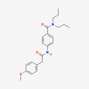 4-{[(4-methoxyphenyl)acetyl]amino}-N,N-dipropylbenzamide