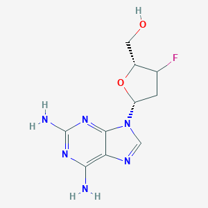 B045543 Adenosine, 2-amino-2',3'-dideoxy-3'-fluoro- CAS No. 114753-53-6