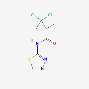 CYCLOPROPANECARBOXAMIDE, 2,2-DICHLORO-1-METHYL-N-1,3,4-THIADIAZOL-2-YL-