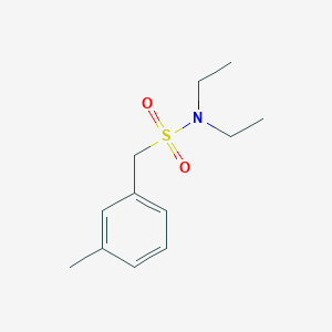 molecular formula C12H19NO2S B4554321 N,N-diethyl-1-(3-methylphenyl)methanesulfonamide 