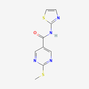 molecular formula C9H8N4OS2 B4554334 2-methylsulfanyl-N-(1,3-thiazol-2-yl)pyrimidine-5-carboxamide 