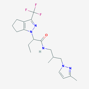 N~1~-[2-METHYL-3-(3-METHYL-1H-PYRAZOL-1-YL)PROPYL]-2-[3-(TRIFLUOROMETHYL)-5,6-DIHYDROCYCLOPENTA[C]PYRAZOL-1(4H)-YL]BUTANAMIDE