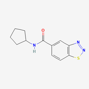 N-cyclopentyl-1,2,3-benzothiadiazole-5-carboxamide