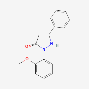 molecular formula C16H14N2O2 B4554368 1-(2-methoxyphenyl)-3-phenyl-1H-pyrazol-5-ol 