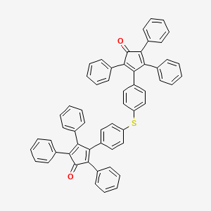 molecular formula C58H38O2S B4554407 3,3'-(thiodi-4,1-phenylene)bis(2,4,5-triphenyl-2,4-cyclopentadien-1-one) 