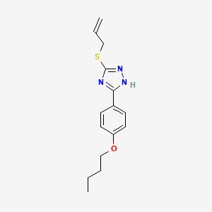 molecular formula C15H19N3OS B4554461 3-(allylthio)-5-(4-butoxyphenyl)-4H-1,2,4-triazole 