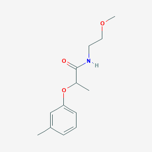 N-(2-methoxyethyl)-2-(3-methylphenoxy)propanamide