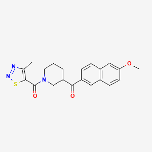 (6-methoxy-2-naphthyl){1-[(4-methyl-1,2,3-thiadiazol-5-yl)carbonyl]-3-piperidinyl}methanone