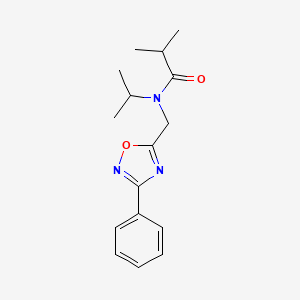 N-isopropyl-2-methyl-N-[(3-phenyl-1,2,4-oxadiazol-5-yl)methyl]propanamide