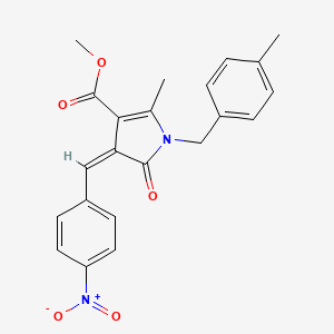 methyl (4Z)-2-methyl-1-(4-methylbenzyl)-4-(4-nitrobenzylidene)-5-oxo-4,5-dihydro-1H-pyrrole-3-carboxylate