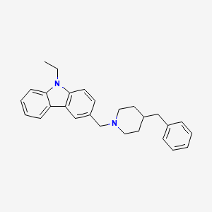 molecular formula C27H30N2 B4554579 3-[(4-benzyl-1-piperidinyl)methyl]-9-ethyl-9H-carbazole 