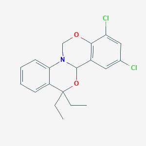 8,10-dichloro-13,13-diethyl-11bH,13H-[1,3]benzoxazino[3,4-a][3,1]benzoxazine