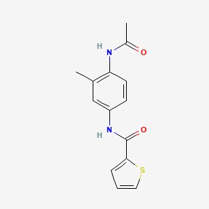 N-[4-(acetylamino)-3-methylphenyl]thiophene-2-carboxamide