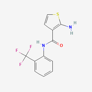 2-amino-N-[2-(trifluoromethyl)phenyl]-3-thiophenecarboxamide