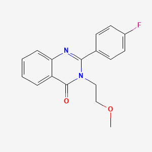 molecular formula C17H15FN2O2 B4554669 2-(4-fluorophenyl)-3-(2-methoxyethyl)quinazolin-4(3H)-one 