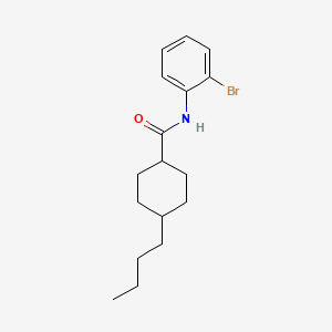 molecular formula C17H24BrNO B4554710 N-(2-bromophenyl)-4-butylcyclohexanecarboxamide 