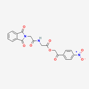 2-(4-nitrophenyl)-2-oxoethyl N-[(1,3-dioxo-1,3-dihydro-2H-isoindol-2-yl)acetyl]glycinate