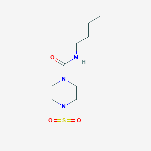 molecular formula C10H21N3O3S B4554758 N-BUTYL-4-METHANESULFONYLPIPERAZINE-1-CARBOXAMIDE 