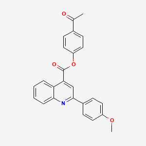 4-acetylphenyl 2-(4-methoxyphenyl)-4-quinolinecarboxylate