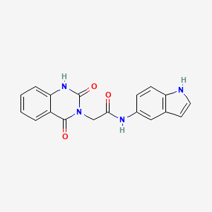 molecular formula C18H14N4O3 B4554788 2-[2,4-DIOXO-1,4-DIHYDRO-3(2H)-QUINAZOLINYL]-N-(1H-INDOL-5-YL)ACETAMIDE 