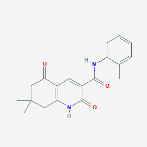 7,7-dimethyl-N-(2-methylphenyl)-2,5-dioxo-1,2,5,6,7,8-hexahydroquinoline-3-carboxamide