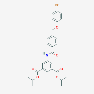 molecular formula C28H28BrNO6 B455482 Diisopropyl 5-({4-[(4-bromophenoxy)methyl]benzoyl}amino)isophthalate 