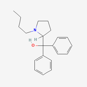 molecular formula C21H27NO B4554847 (1-butyl-2-pyrrolidinyl)(diphenyl)methanol 