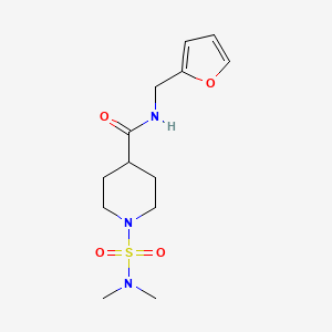 1-[(dimethylamino)sulfonyl]-N-(2-furylmethyl)-4-piperidinecarboxamide